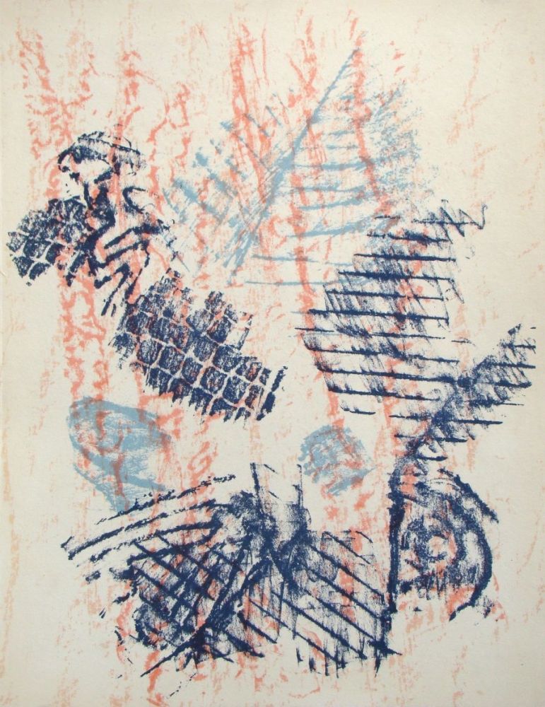 Litografía Ernst - Composition abstrait