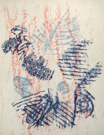 Litografía Ernst - Composition abstrait