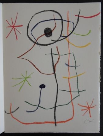 Litografía Miró - Composition abstraite