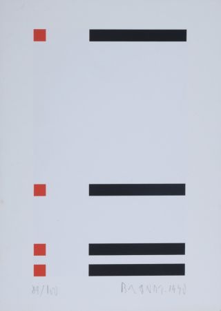 Serigrafía Brandt - Composition abstraite #1