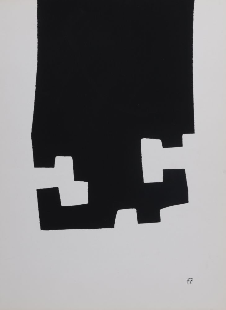 Litografía Chillida - Composition abstraite, 1982