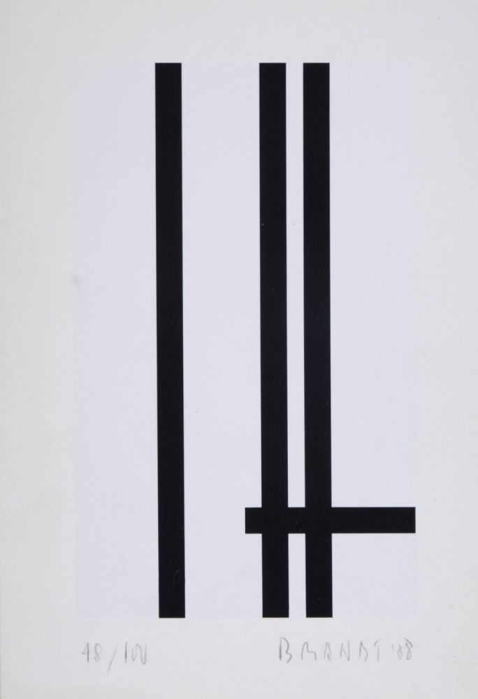 Serigrafía Brandt - Composition abstraite #5