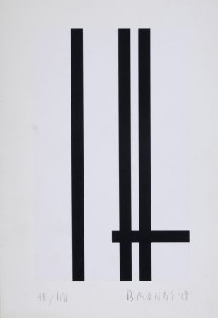 Serigrafía Brandt - Composition abstraite #5