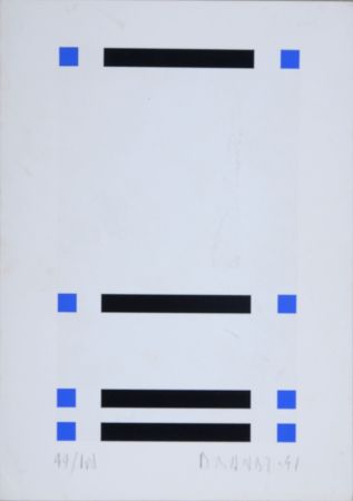 Serigrafía Brandt - Composition abstraite #6