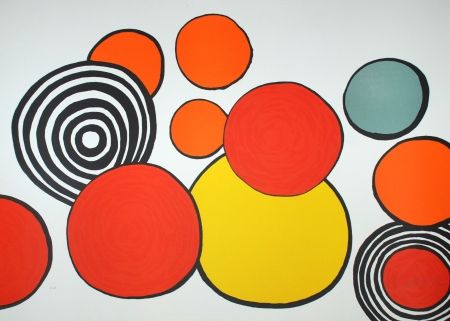 Litografía Calder - Composition aux cercles