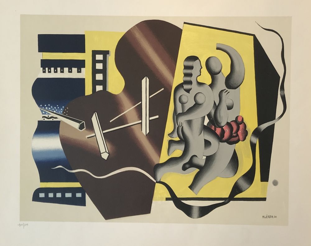 Litografía Leger - Composition Avec Figures