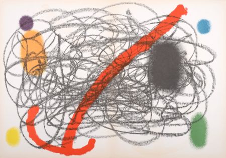 Litografía Miró - Composition (B), 1961