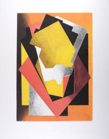 Aguatinta Villon - Composition, circa 1960