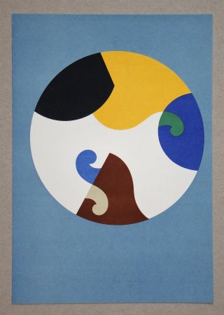 Litografía Taeuber-Arp - Composition dans un cercle, 1938