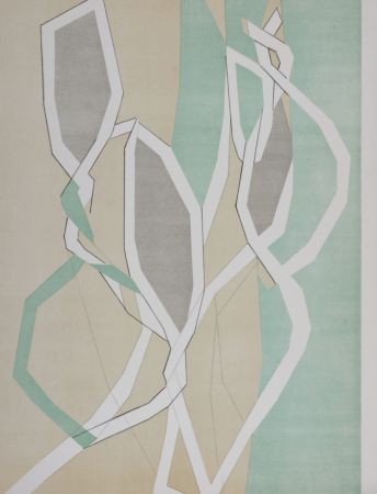 Litografía Beaudin - Composition en vert, 1962