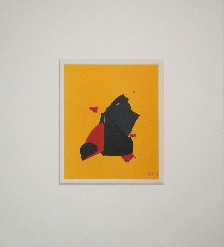 Litografía De Stael - Composition fond jaune
