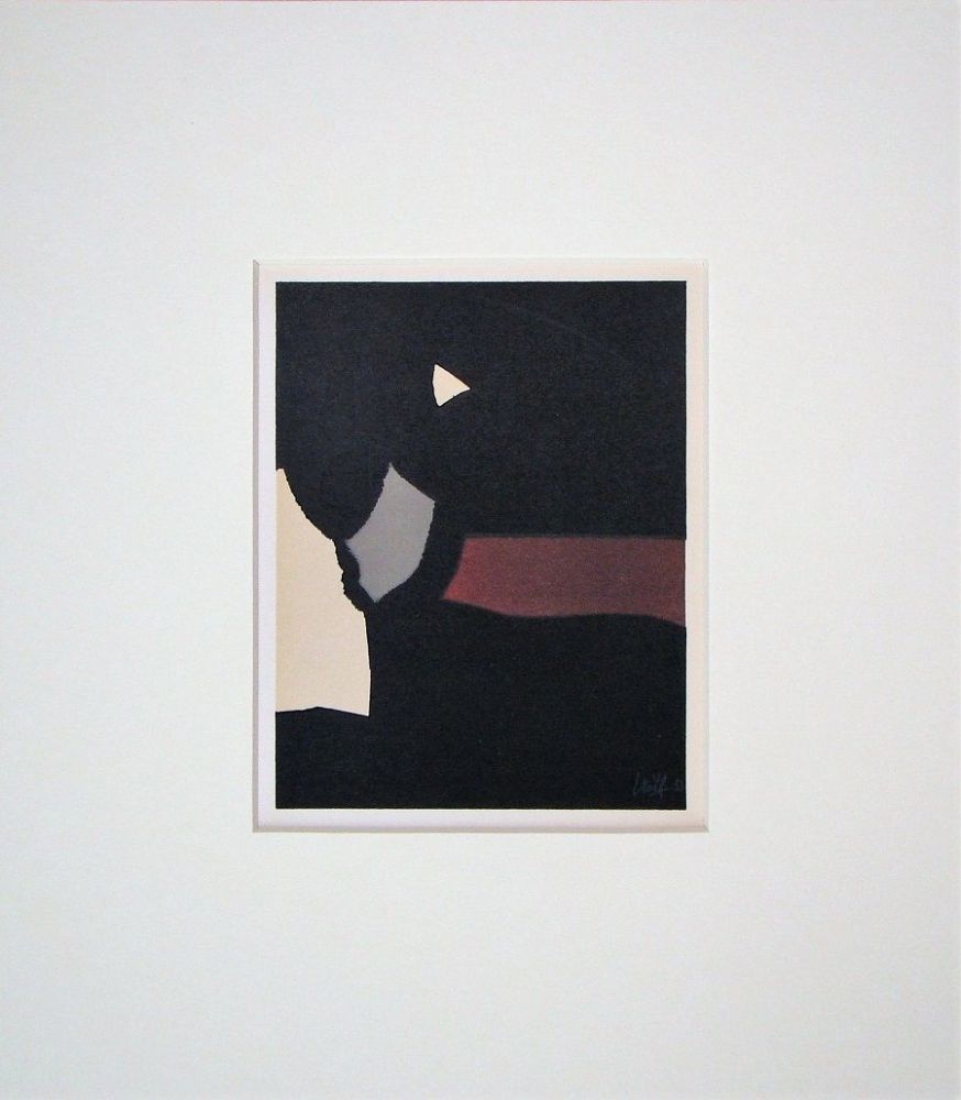 Litografía De Stael - Composition fond noir