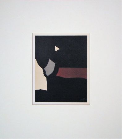 Litografía De Stael - Composition fond noir
