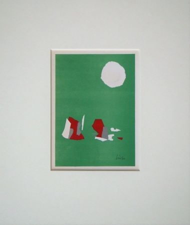 Litografía De Stael - Composition fond vert