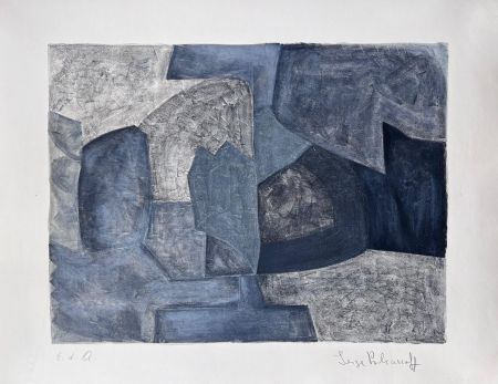 Litografía Poliakoff - Composition Grise L59 