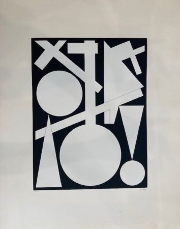 Serigrafía Herbin - Composition géométrique