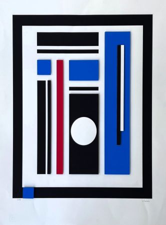 Serigrafía Claisse - Composition géométrique 