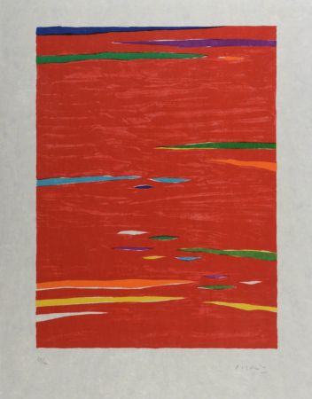 Litografía Dorazio - Composition (#H), 1976 - Hand-signed
