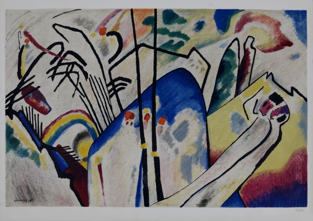 Litografía Kandinsky (After) - Composition IV, circa 1955