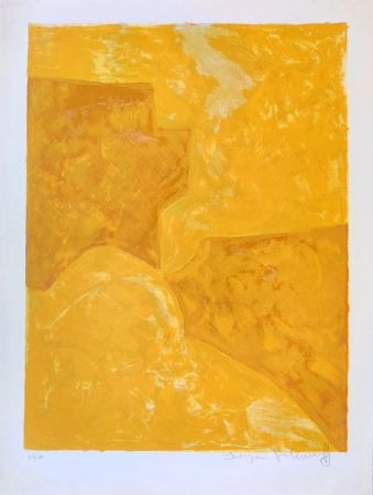 Litografía Poliakoff - Composition jaune  n°28