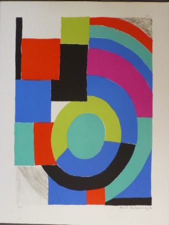 Litografía Delaunay - Composition orphique