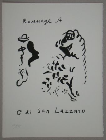 Litografía Chagall - Composition pour XXe Siècle