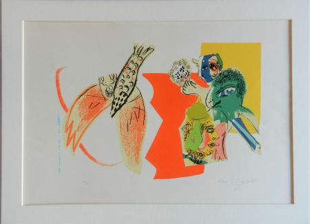 Litografía Chagall - Composition pour XXe Siècle
