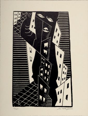 Grabado En Madera Survage - Composition surréaliste 14/60 (E), c. 1930s