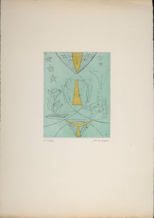 Aguafuerte Survage - Composition surréaliste XVI, c. 1930s