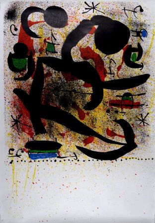 Litografía Miró - Composition, Variant I, 1969 (Proof before the letter)