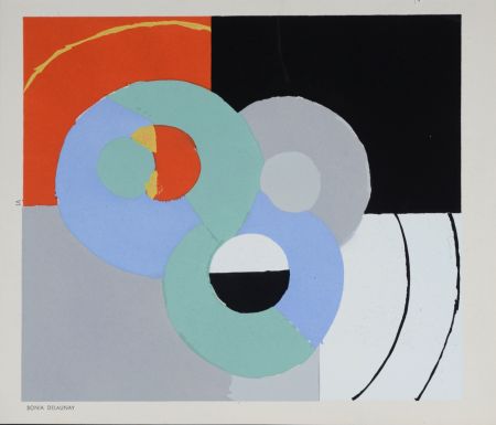 Pochoir Delaunay - Composition VI, 1952