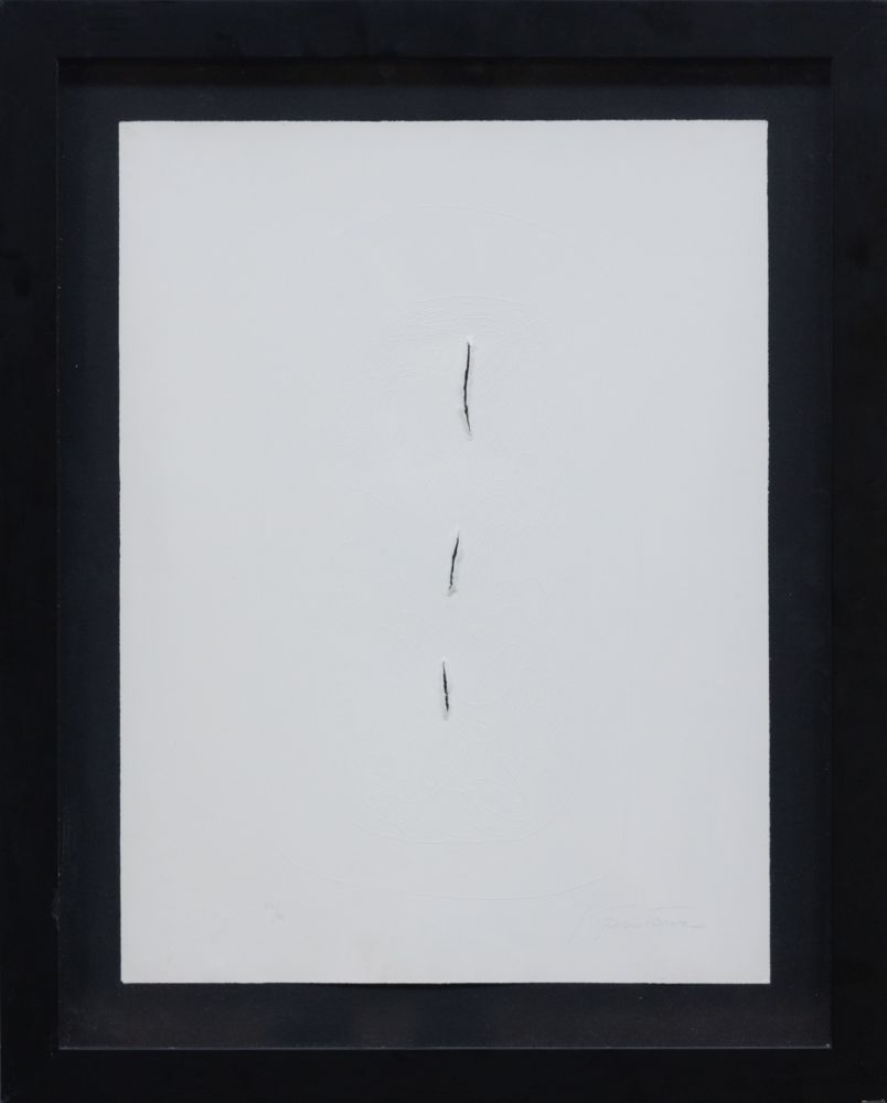 Grabado Fontana - Concetto spaziale, 1967