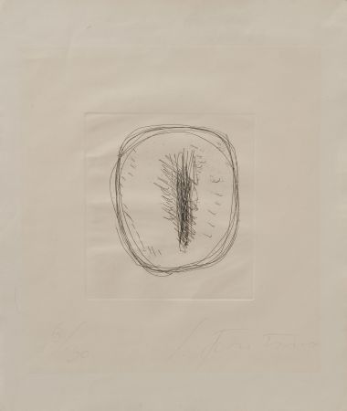 Sin Técnico Fontana - Concetto Spaziale – etching with hand-cut by Fontana himself 6/30