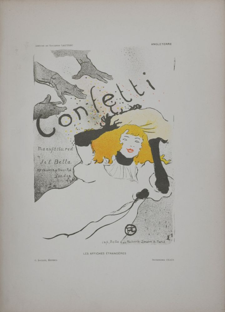 Litografía Toulouse-Lautrec - Confetti, 1897