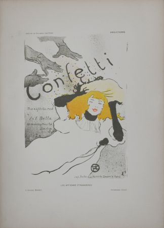 Litografía Toulouse-Lautrec - Confetti, 1897
