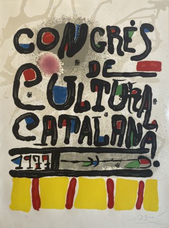 Litografía Miró - Congres de Cultura Catalana