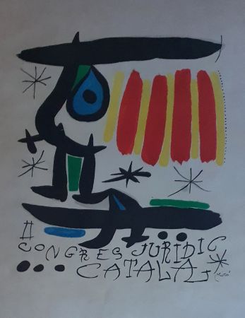 Litografía Miró - Congreso Juridico Catalan