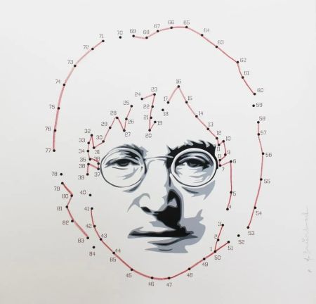 Múltiple Mr Brainwash - Connecting Lennon (Red)