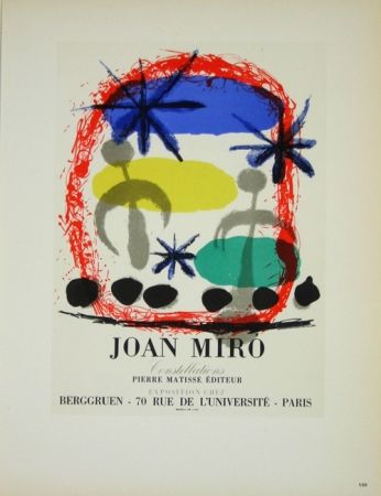 Litografía Miró - Constellation Galerie Berggruen 