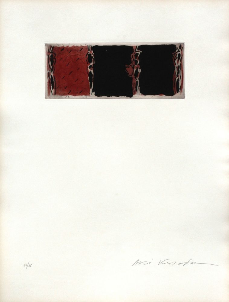Aguatinta Kuroda - ContiNUITe (rouge)