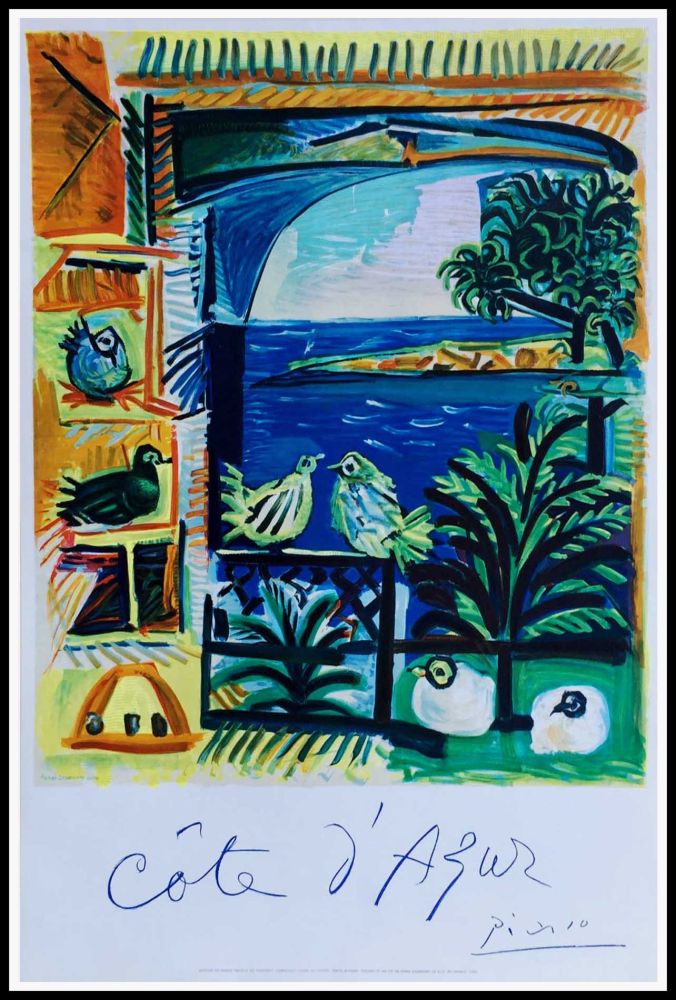 Litografía Picasso - COTE D'AZUR