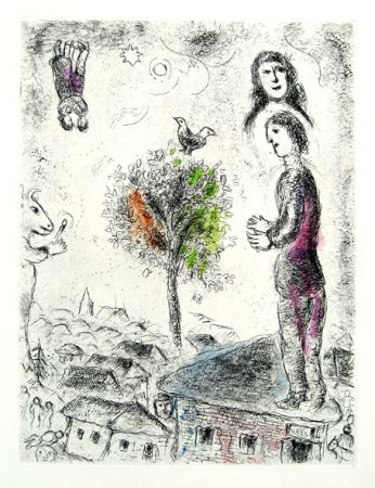 Aguafuerte Y Aguatinta Chagall - Couple