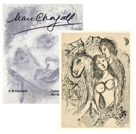Grabado Chagall - Couple d'amoureux au cheval