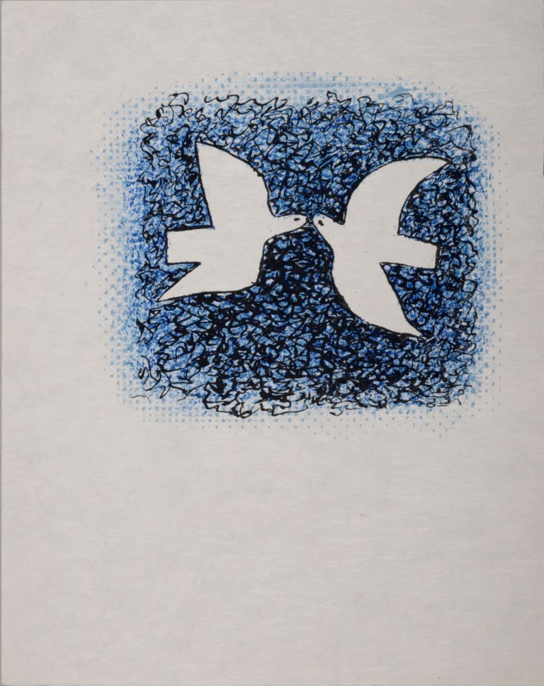 Litografía Braque - Couple d'oiseaux, 1963