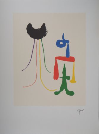 Litografía Miró - Couple surréaliste