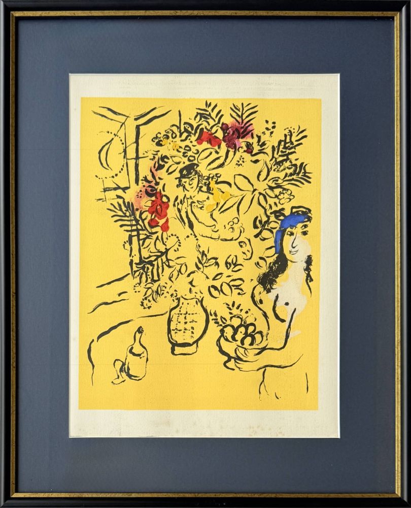 Litografía Chagall - Cover for Menu (trial proof)