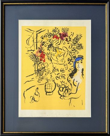 Litografía Chagall - Cover for Menu (trial proof)