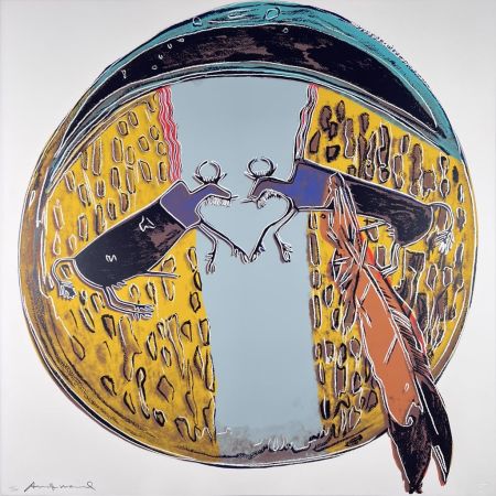 Serigrafía Warhol - Cowboys and Indians: Plains Indian Shield II.382