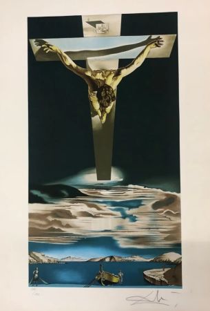Litografía Dali - Cristo de San Juan de la Cruz