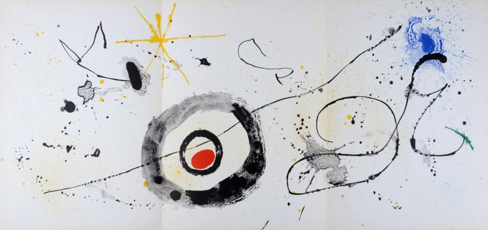 Litografía Miró - Crossing the Mirror, 1963